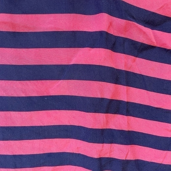 Lilly Pulitzer Pink/Navy Striped Elsa Silk Blouse, M - Picture 6 of 13
